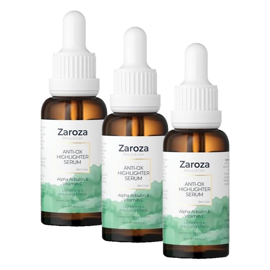 Zaroza Leke Ve Yaşlanma Karşıtı Arbutin & Vitamin C Cilt Aydınlatıcı Serum 30 ml (3 paketi)