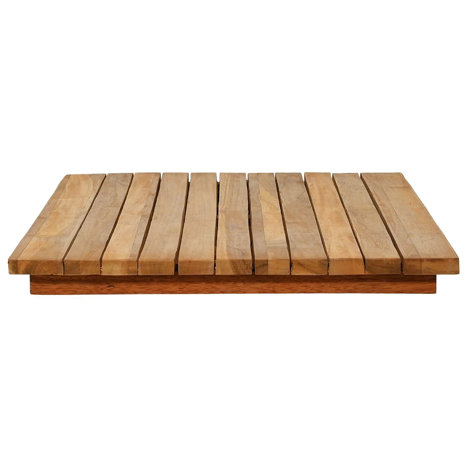 Fengshui Plateau de table 90 x 45 x 3,5 cm en teck massif