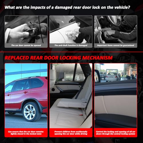 Image of 51228402601 Rear Left Door Lock Latch Actuator Motor for BMW X5 (E53) 2000-2006 3.0i,4.4i,4.6is,4.8is Replace# 132004073 at12705 F10476A2 BF0112970044 B5316120 16SKV823