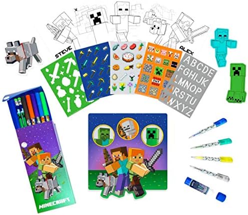 Amazon Minecraft 塗り絵とアクティビティースーパーセット 150個以上 マインクラフトペン ステンシル 消しゴム 塗り絵シート ステッカーなど マインクラフトパーティー用品セット シール ステッカー おもちゃ Amazon Minecraft 塗り絵とアクティビティースーパーセット 150個以上 マインクラフトペン ステンシル 消しゴム 塗り絵シート ステッカーなど マインクラフトパーティー用品セット シール ステッカー おもちゃ