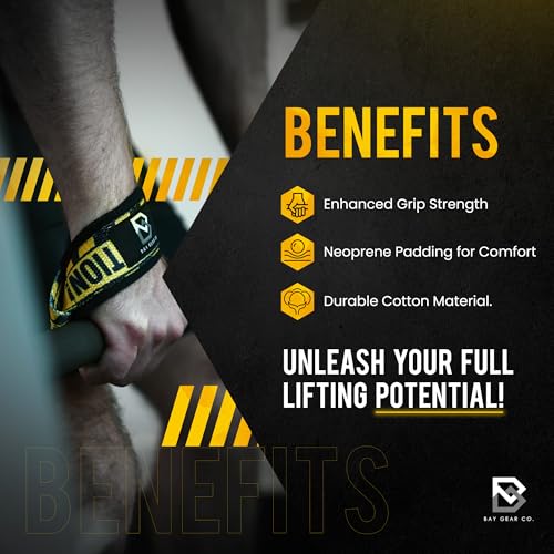 BAY GEAR CO. Wrist Straps for Weightlifting - Image 3