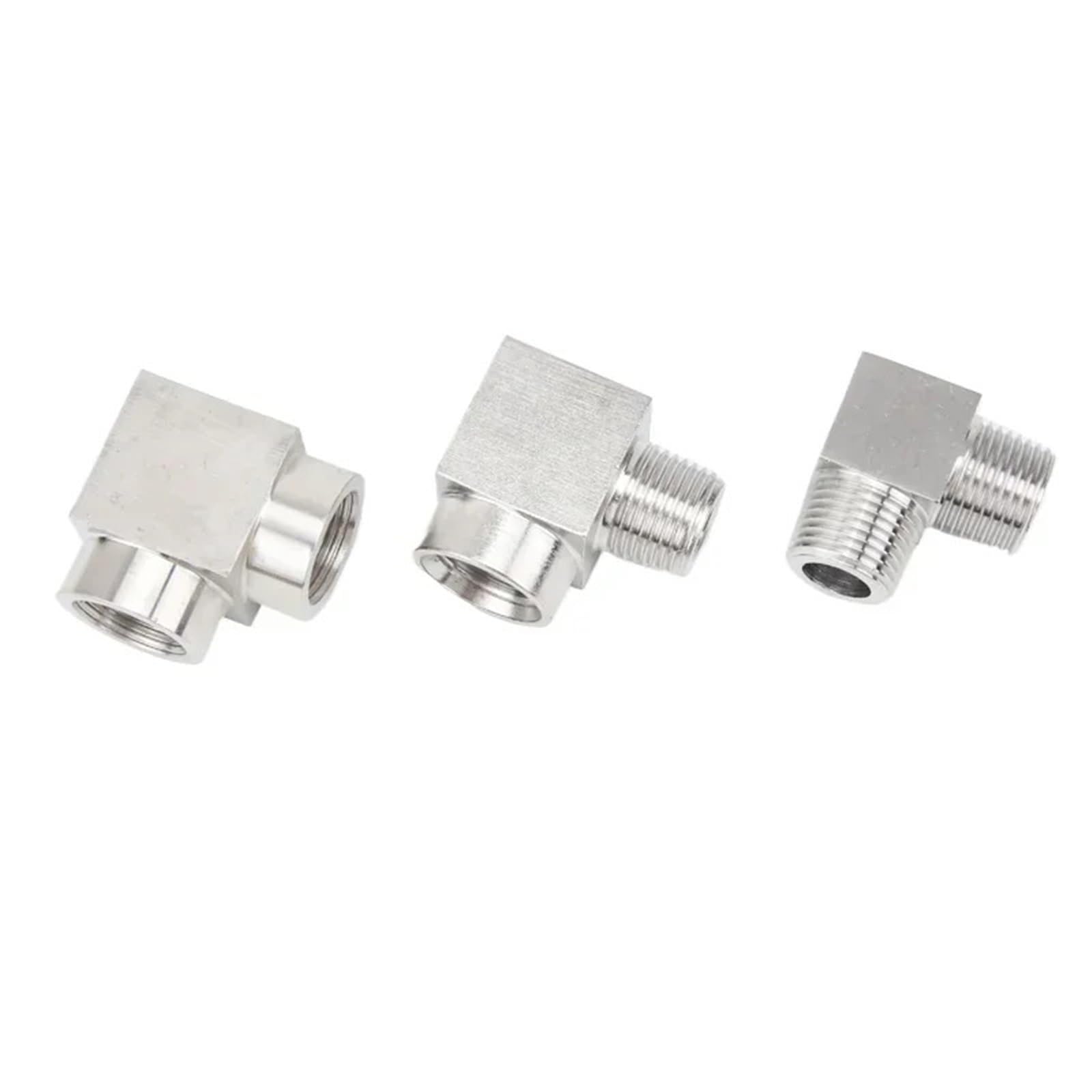 1 pezzo ad alta pressione M10-M22 1/8", 1/4", 3/8", 1/2", 3/4", 1" BSPT NPT maschio femmina a gomito in acciaio inox 304 (femmina a maschio, BSP, M20 x 1,5 mm)