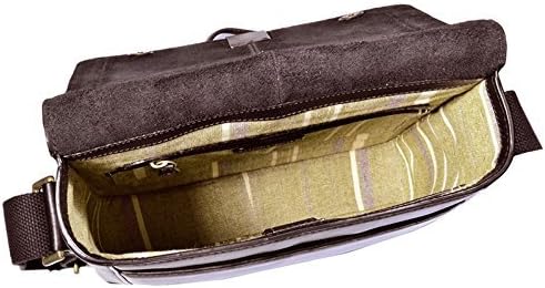 Hidesign Aiden Genuine Leather Medium Crossbody Men/Women Shoulder Messenger Bag / Travel Bag / 10.5" iPad Bag, Brown - Image 4