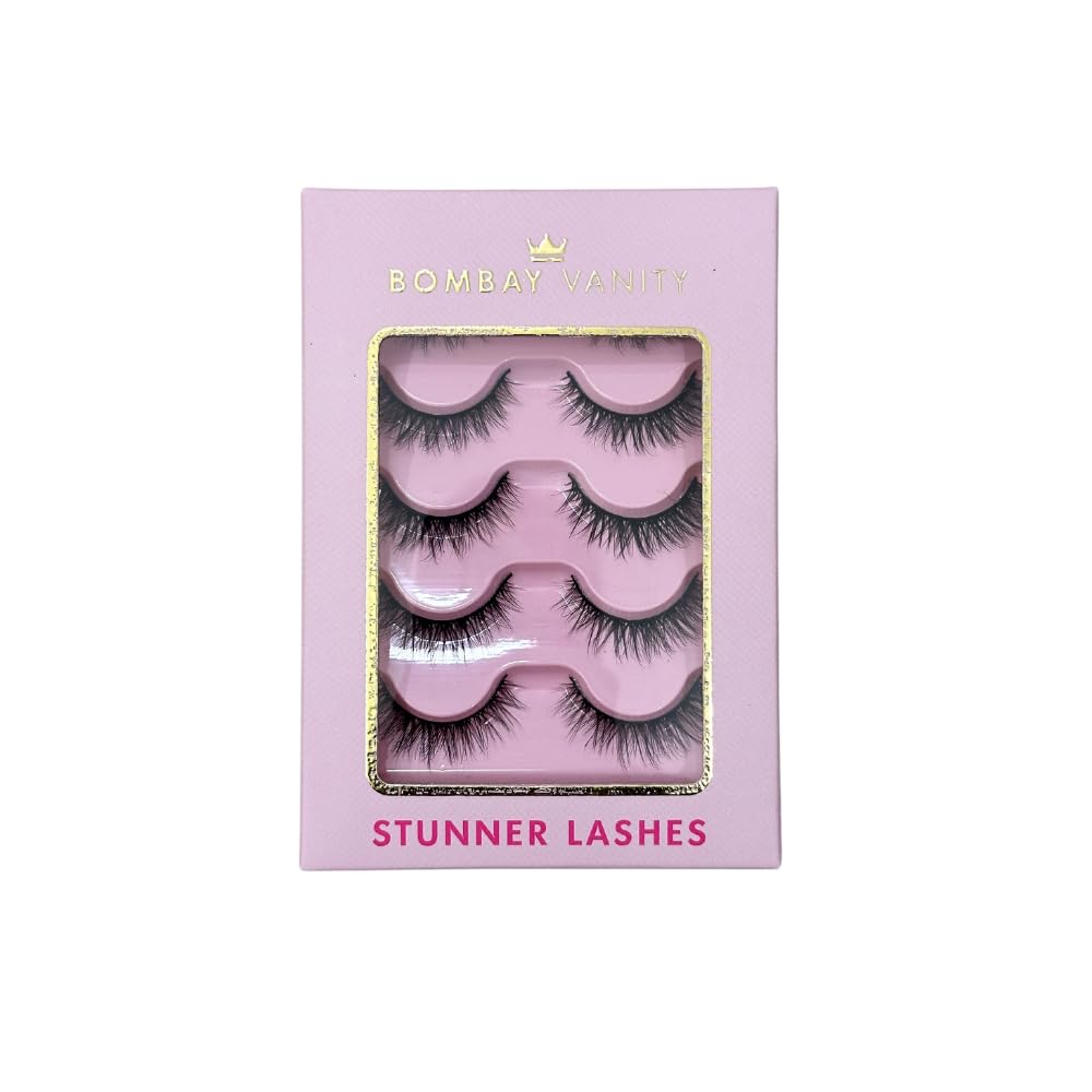 Bombay Vanity 3D Faux Mink Natural Posh Eyelashes Pack of 5 False Eyelash, Eye Makeup Lash Posh 5 Pairs Lashes 6-10mm, pack of 5 Pair Artificial Eye Lashes-picture-52