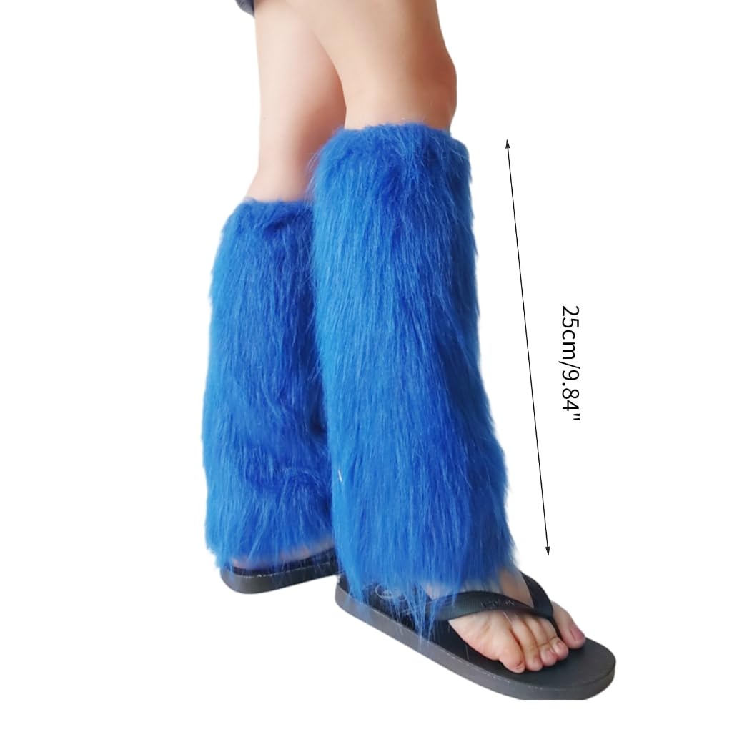 Womens Furry Party Costume Faux Furs Fuzzy Long Cuffs Leg Warmers/Boot Sleeves/Boot Covers Gifts