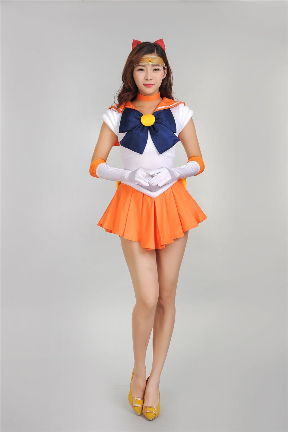 セーラーヴィーナス　コスプレ　衣装セット Amazon.co.jp: コスプレ衣装セーラーヴィーナスオレンジ