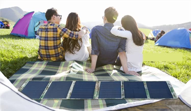 Pannello Solare Confezione Pieghevole Solare 12 Volt Scheda di Ricarica Solare Alimentatore Esterno Ad Alta Potenza 60w Pannello Solare 5v 12v