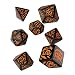 Halloween Pumpkin Dice Set Black & Orange