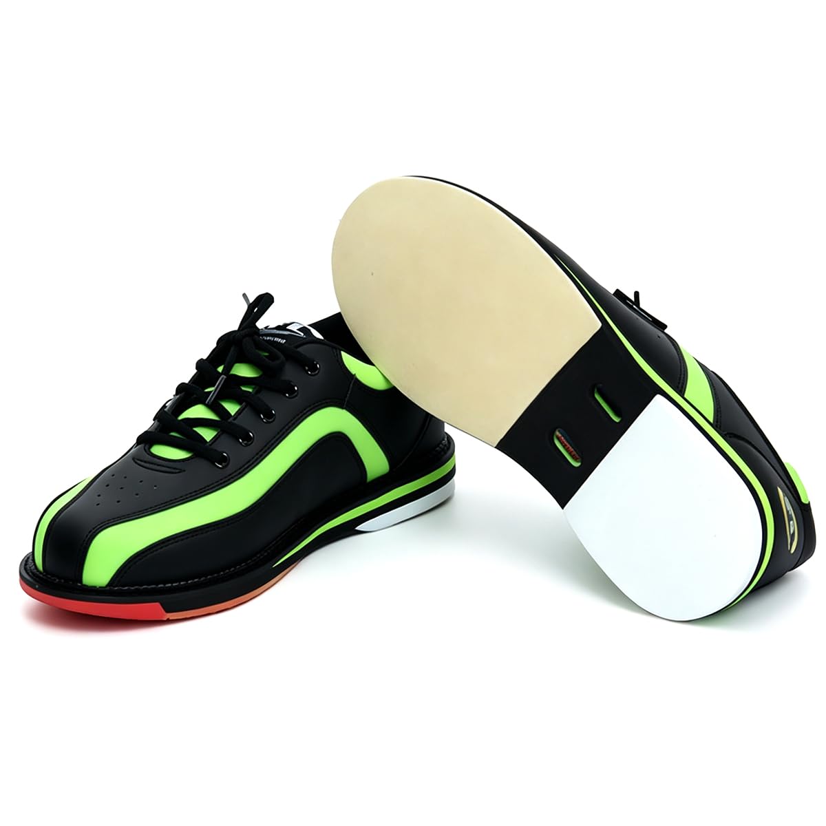 Scarpe da Bowling da Uomo con Lacci, Leggere e Traspiranti, Scarpe da Ginnastica atletiche da Bowling su Prato Unisex