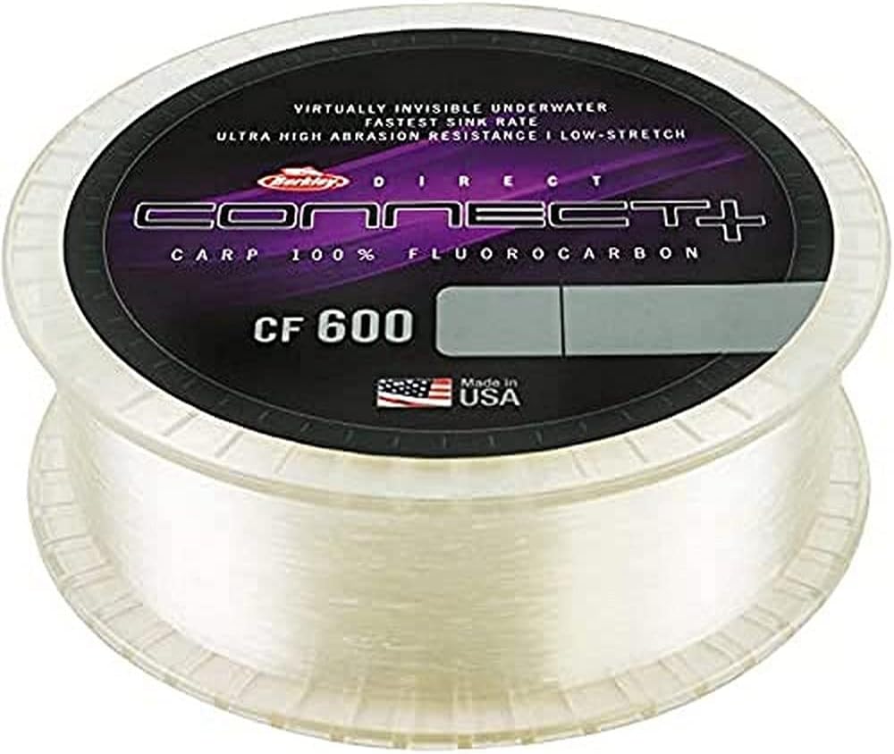 Berkley Connect CF600 Fluorocarbon 1200M Fishing Line - Near Invisible Stealthy Line For Carp, Catfish, Barbel