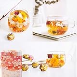 10 Assorted Flowering Tea Balls Art Flowers | Teabloom Blooming Flowers Herbal Tea Balls Gift Set |...