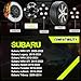 25mm (1 Inch) Hubcentric Black Wheel Spacers 5x114.3 Compatible For Subaru WRX STI 2013-2022, Outback Legacy 2015-2022, WRX 2015-2022, Forester 2018-2022, Ascent 2019-2022 (4pc 56.1mm M12x1.25) Spacer