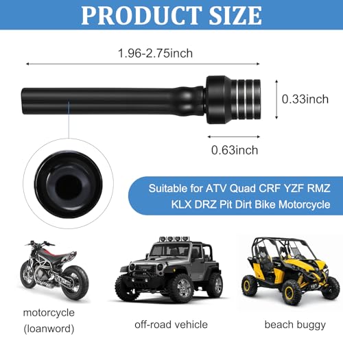 Image of Breather Hose Gas Fuel Tank Vent Cap, Motorcycle Gas Cap Vent Tube Hose, Aluminum Universal Breathing Valve Accessories Fits All Off-Road Motorcycles Atvs, Fits Pit Dirt Bike Motorcycle (2Black)