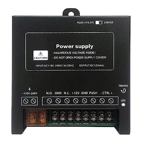 Power Supply Controller for Door Access System Electric Lock Intercom Camera Input 110V-240V AC to Output 12V DC 4A