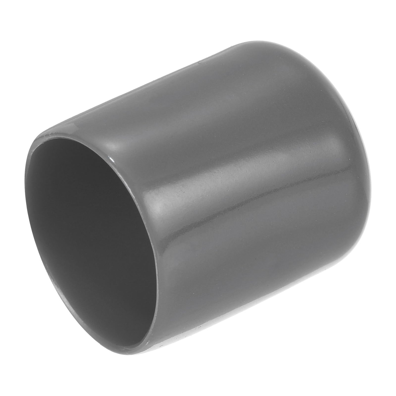 uxcell 20pcs Rubber End Caps 22mm ID Vinyl PVC Round Tube Bolt Cap Cover Screw Thread Protectors Dark Grey