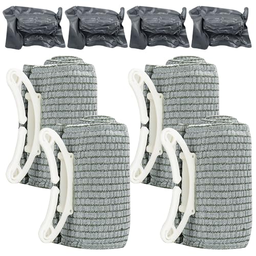 Gobesty 4 Stück Israeli Bandage 4 Taktische Tourniquets Emergency Bandage Notfall Erste-Hilfe Bandage Blutstillende Tourniquets Elastische Verband für Outdoor-Sport Camping Wandern Klettern