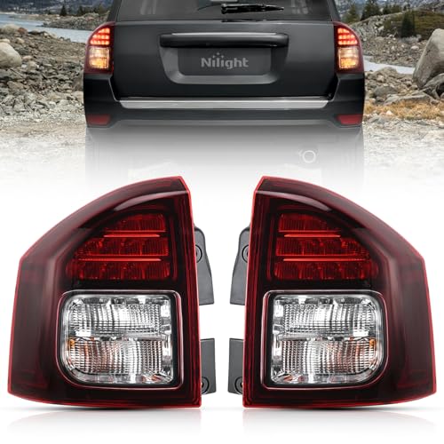 Image of Nilight Taillight Assembly Compatible with 2014 2015 2016 2017 Jeep Compass