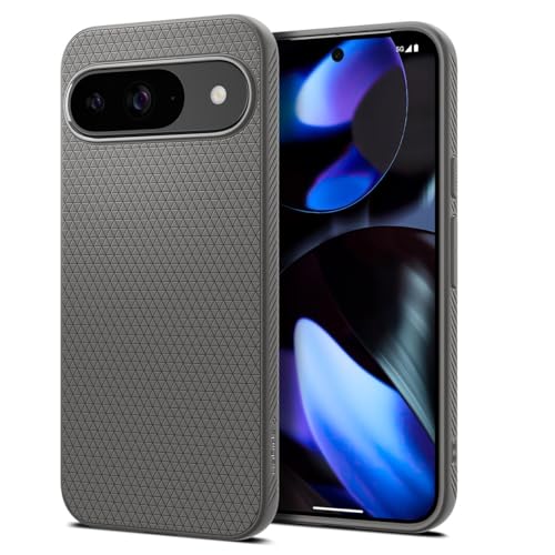 Image of Spigen Liquid Air for Google Pixel 9 Pro Case, Pixel 9 Back Cover (2024) - TPU｜Marble Gray