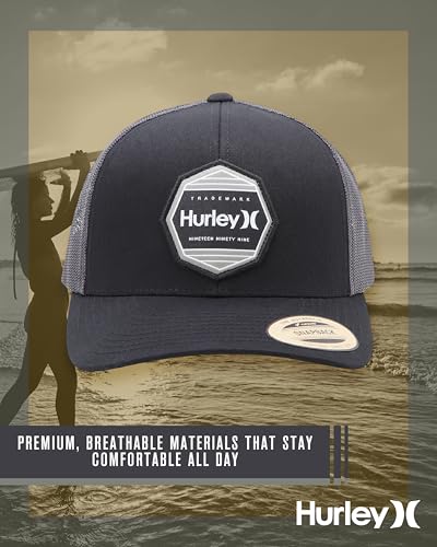 Image of Hurley Mens Hat Beach Break Trucker Water Resistant Baseball Cap