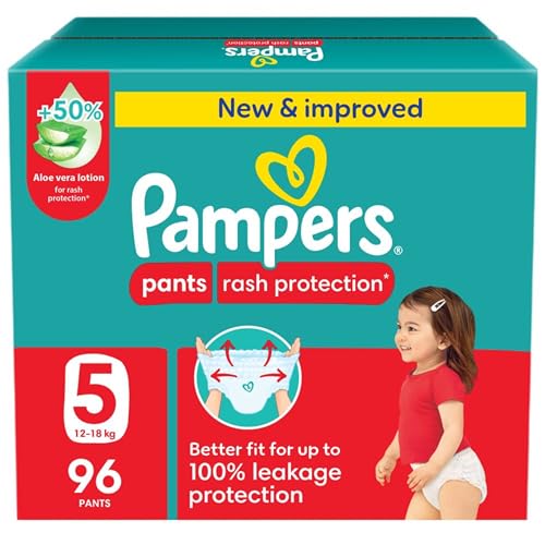 Pampers Rash Protection Size 5 12-18 kg Giant Box 96 Diaper Pants