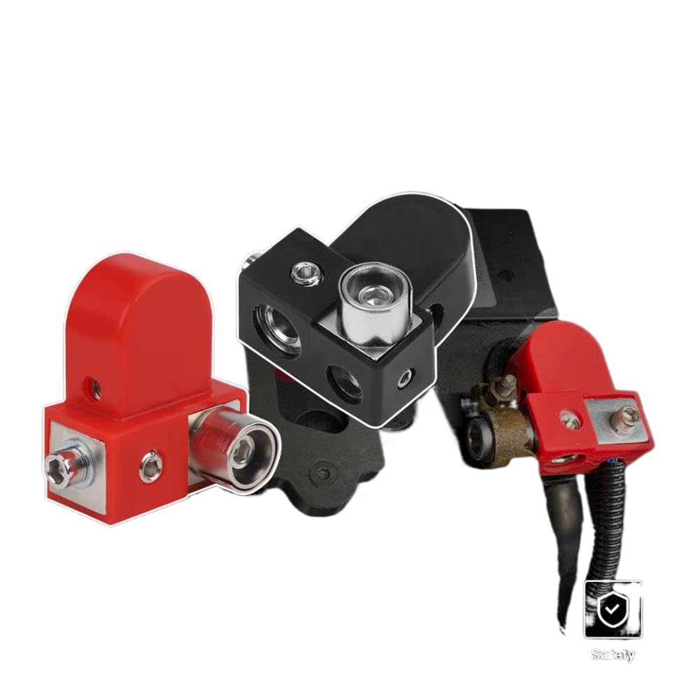 Terminal lateral de latón macizo con collar adaptador para cables de 0, 2, 4 y 8 AWG