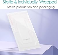 Vista 6 de 20 vendajes transpirables para isla de incisión abdominal 4 x 12 pulgadas de largo después de la cirugía vendaje de gasa con bordes + almohadilla