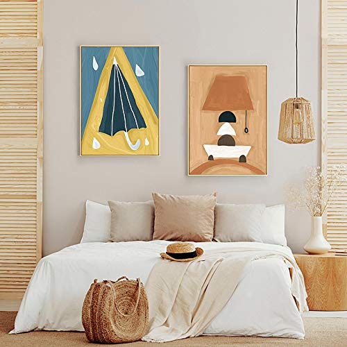 Art mural Globe Peinture à l'huile avec fleurs posters scandinaves salon 50x70cm