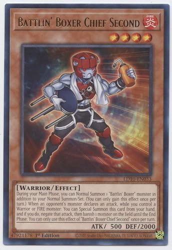 Battlin' Boxer Chief Segundo - LD10-EN033 - Raro - 1 edición