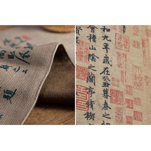 Nappe chinoise résistante en coton lin pour protéger votre table