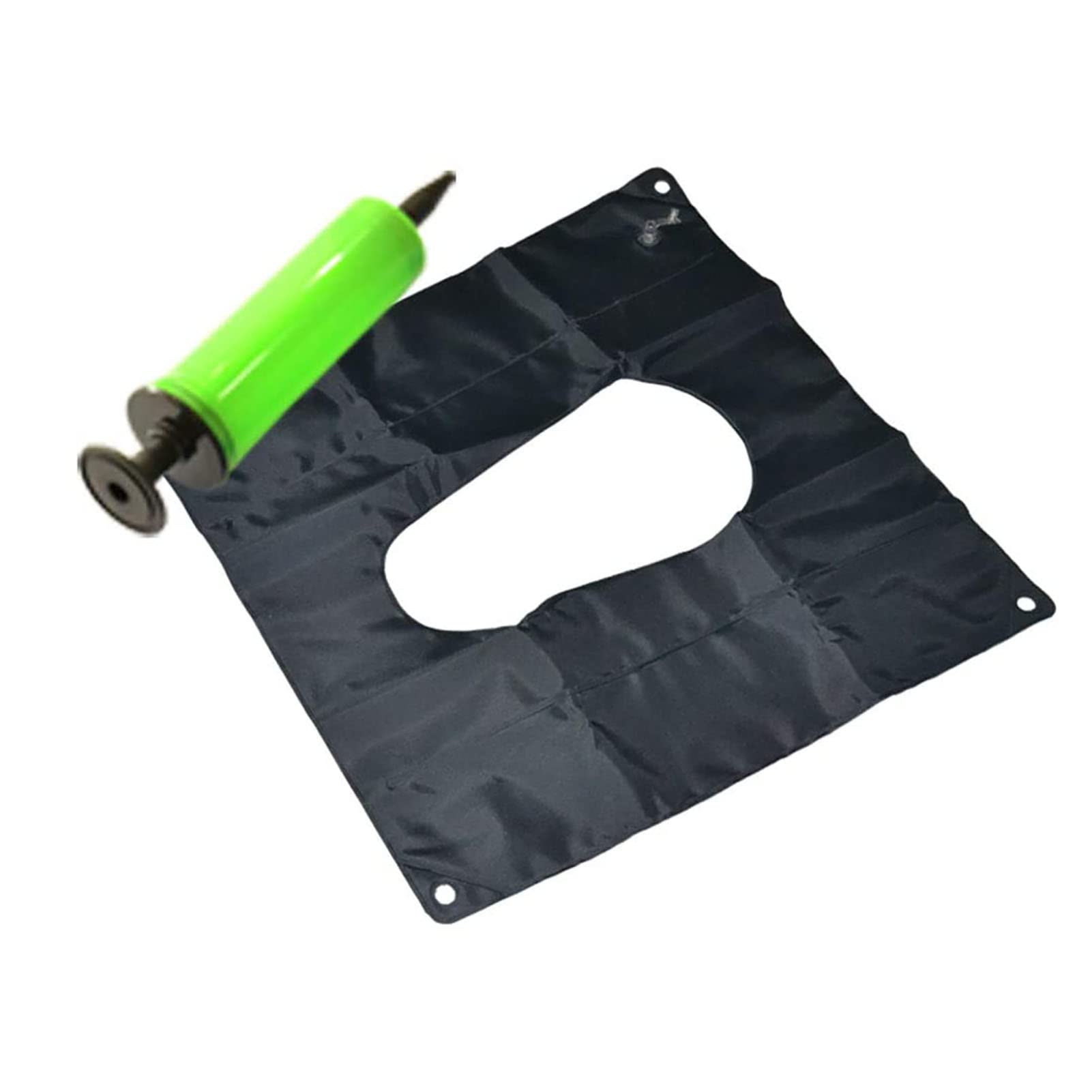 Cojín Inflable para hemorroides, Asiento de Inodoro, Almohadilla de Aire, antiescaras, acné, Productos para el Cuidado de Personas Mayores, Silla de Ruedas, sillas de Cocina, 46 x 41 x 5 cm