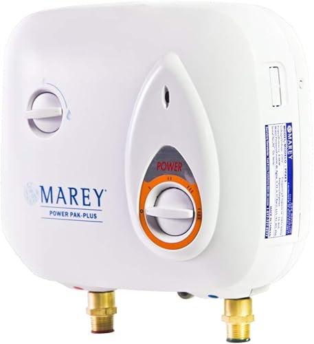 Miniatura 2 de Marey Power Pak Plus - Calentador de agua eléctrico sin tanque, 220 voltios