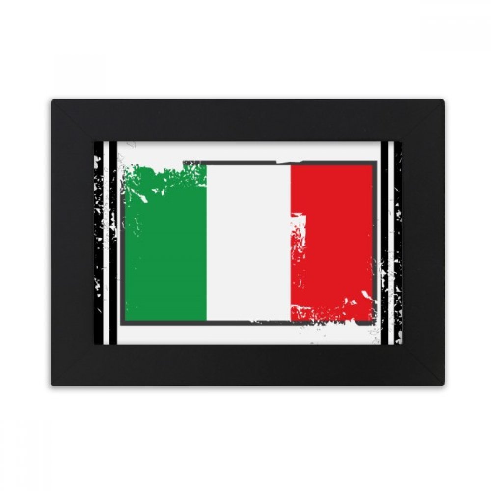 Cadre photo Italie noir de bureau pour protéger une peinture d'art multicolor 5x7