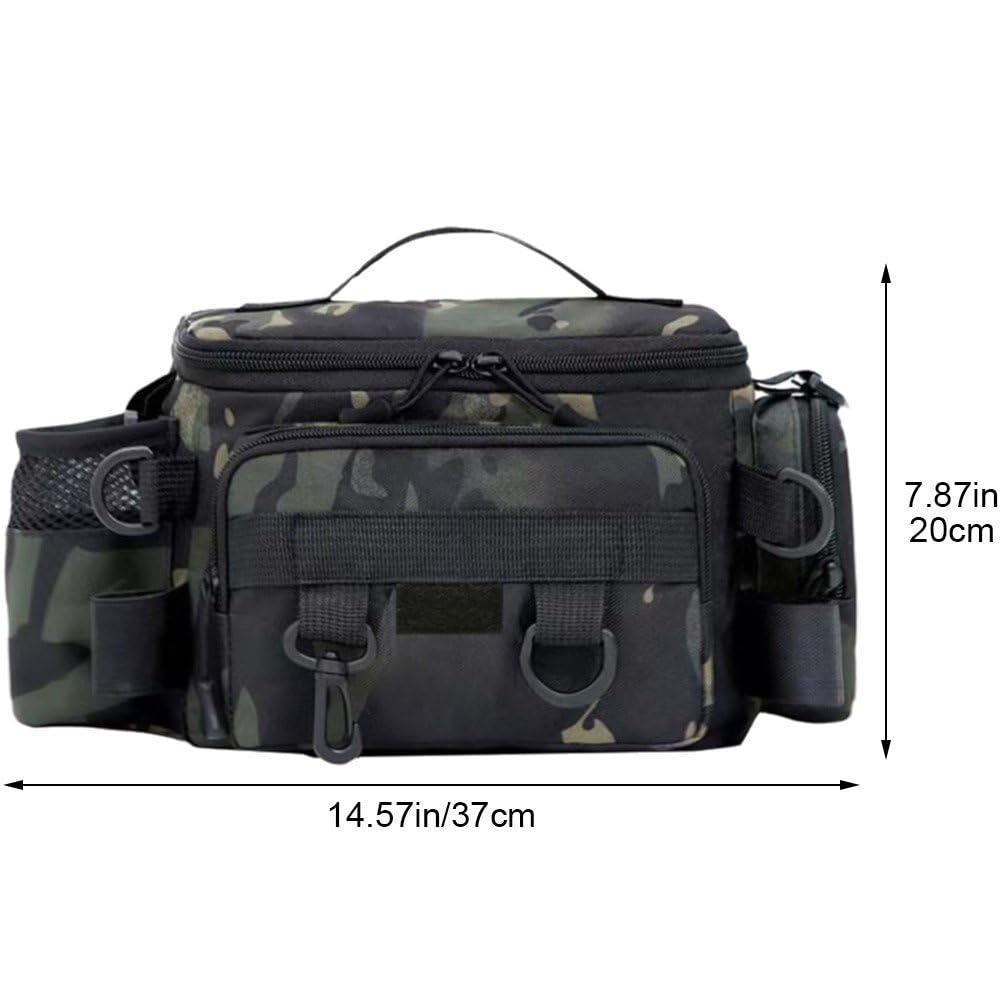 Borsa a Tracolla per Attrezzatura Pesca, Borsa per Riporre L'attrezzatura Portatile Borsa Trasporto Borsa Pesca alla Carpa per Pesca alla Carpa
