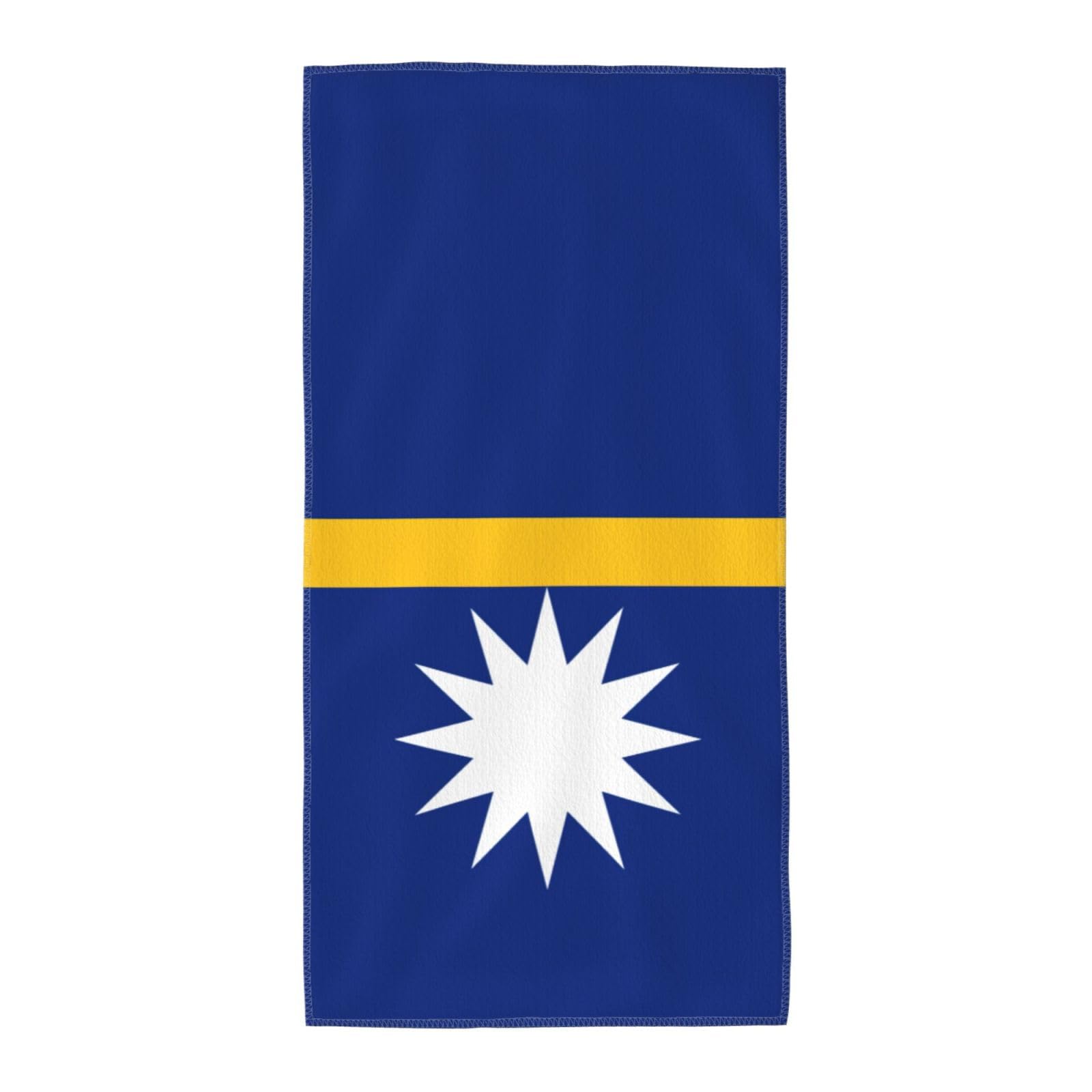 Flag Of Nauru Fashion Printed Long Bath Towel For Pool Side Seaside Holiday