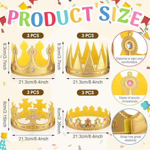 Coronas de princesa de espuma con diamantes adhesivos Yaomiao 2