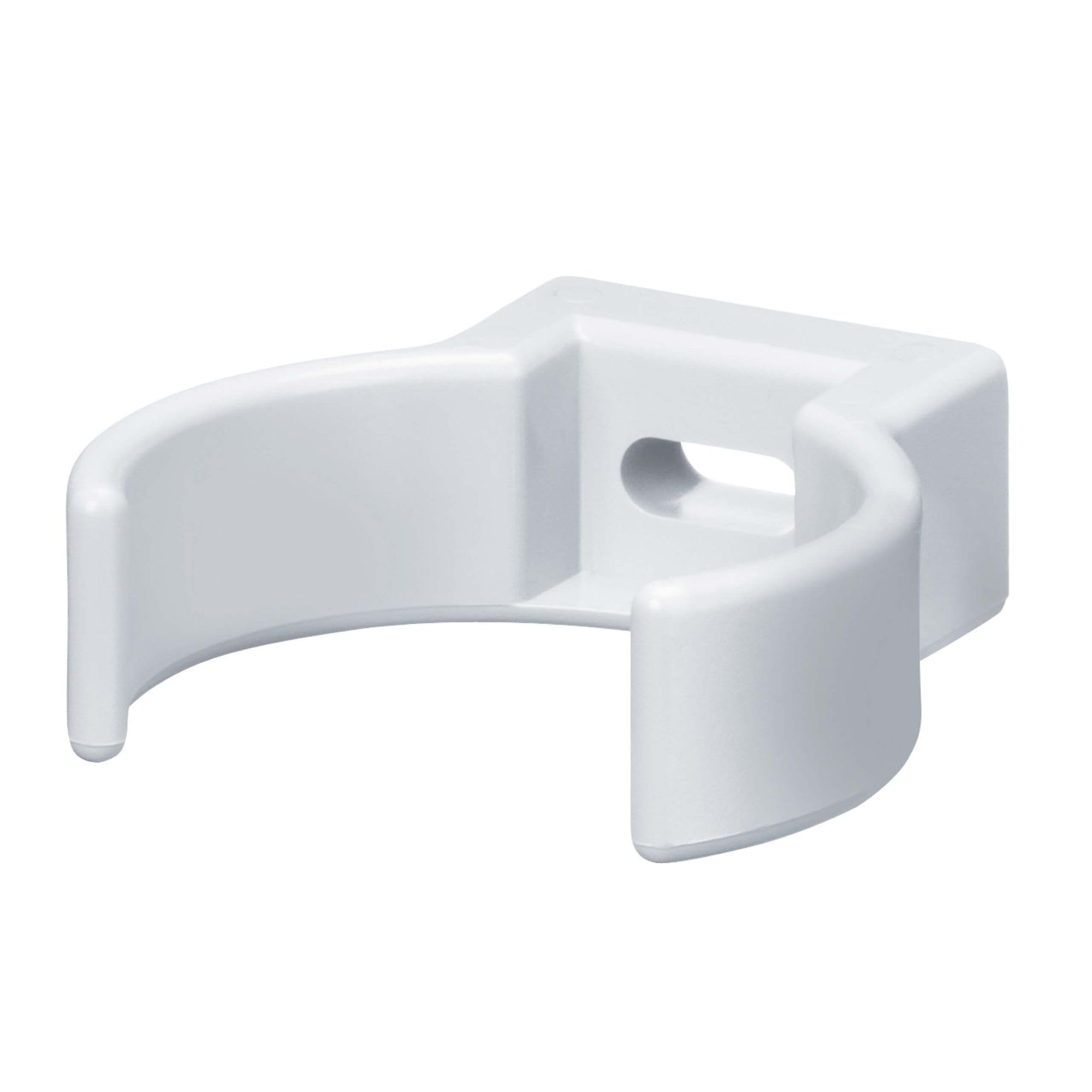 INEFA Pipe Clip, PVC-U 50mm, White Downpipe Clip, Gutter Accessories, Easy Installation, Made in Germany