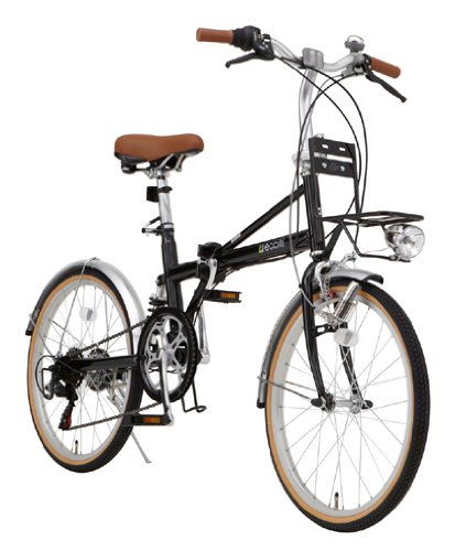 Amazon | TOP ONE 折りたたみ自転車 20インチ6段ギア ブラック FX206