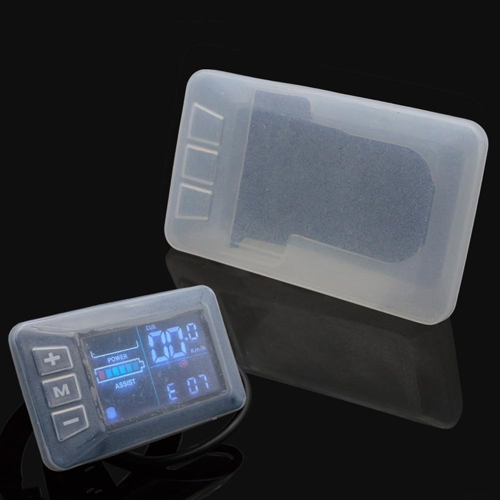 Coque en silicone pour vélo électrique à écran LCD G51, tableau de code de contrôle de vitesse, anti-rayures et housse de pluie, 8,3 x 5 cm, bouclier anti-poussière en silicone