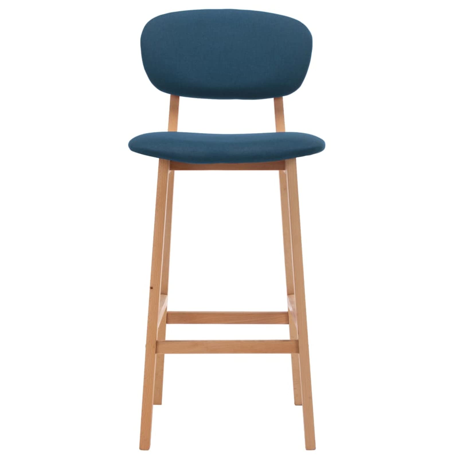 Homgoday Taburetes de bar, 2 unidades, azul de tela, silla de oficina, silla de oficina, silla de escritorio para salón o dormitorio