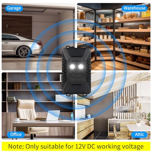 Jahy2Tech DB0206US(AB) 4 Packs Ultrasonic Rat Repellent For Car,Battery Operated Rodent Repellent For Car Engines Mice Repellent For Cars With Strobe Light To Keeping Rodents Out Of Car Truck Rv Warehouse Vehicle Protection thumb #7