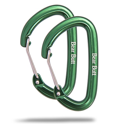 Hammock Carabiner Clip, Heavy-Duty Locking Wiregate Carabiner