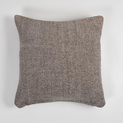 Image of SASHAA WORLD Grey Chenille Cushion Cover | Soft and Durable Decorative Pillow Cover for Living Room, Bedroom, Sofa, and Home Decor | Elegant Design, Cozy and Stylish Accent for Home Decor |45x45 cm