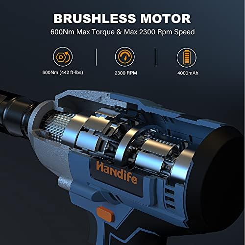 Cordless Impact Wrench 1/2 Inch 