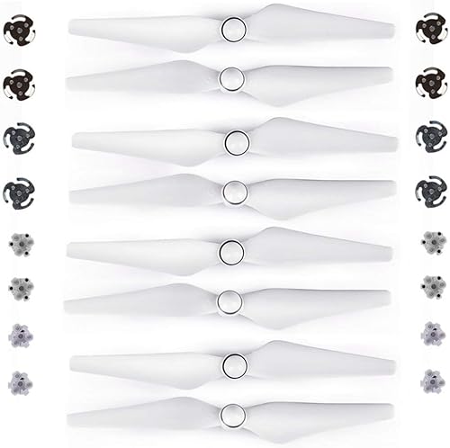 8pcs 9450S Quick Release PropellerFit for DJI Phantom 4 PRO Drone Spare Parts Blade Wing Props Mount Holder Base Replacement Propeller (Color  White)