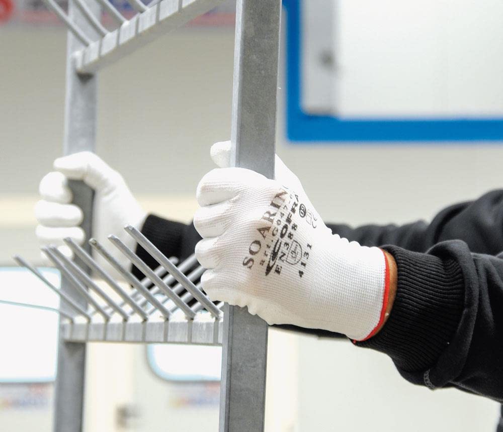 Guanti cofra da lavoro taglia 9 10 protettivi antiscivolo edilizia edile esterno da giardinaggio Resistenti meccanici orto in poliestere agricoltura imballaggio magazzino manutenzione fai da te