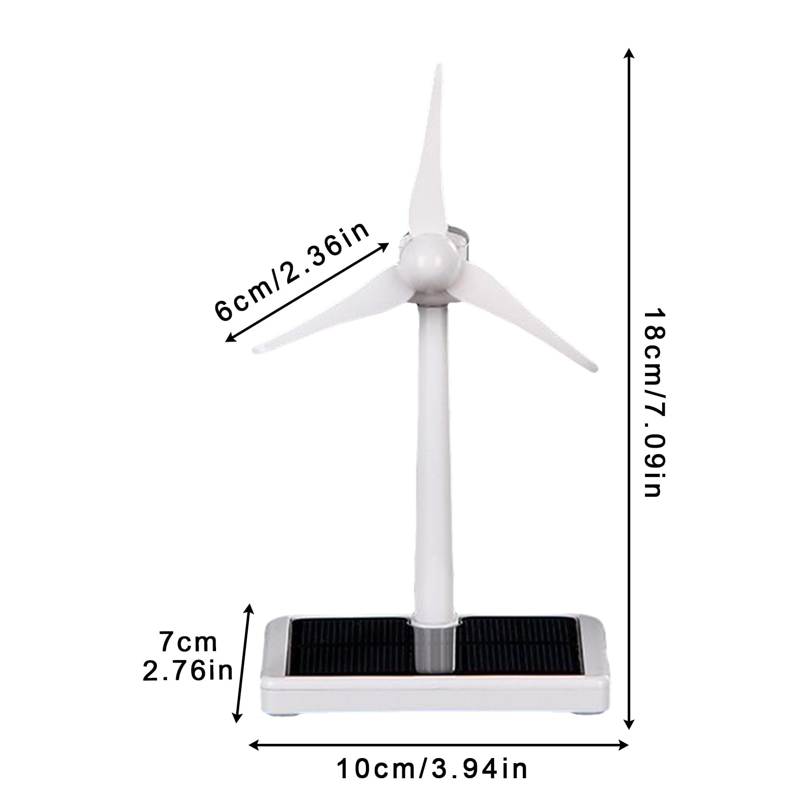 Mulino a vento ad energia solare, kit scientifico delle energie rinnovabili, ornamento rotante da scrivania con pannello fotovoltaico, struttura robusta ed ecologica, ideale per posto di lavoro