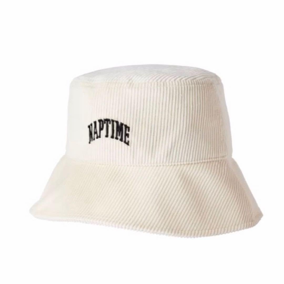 Amazon.co.jp: naptime コーデュロイ HAT IVORY バケハ ハット Nissy 