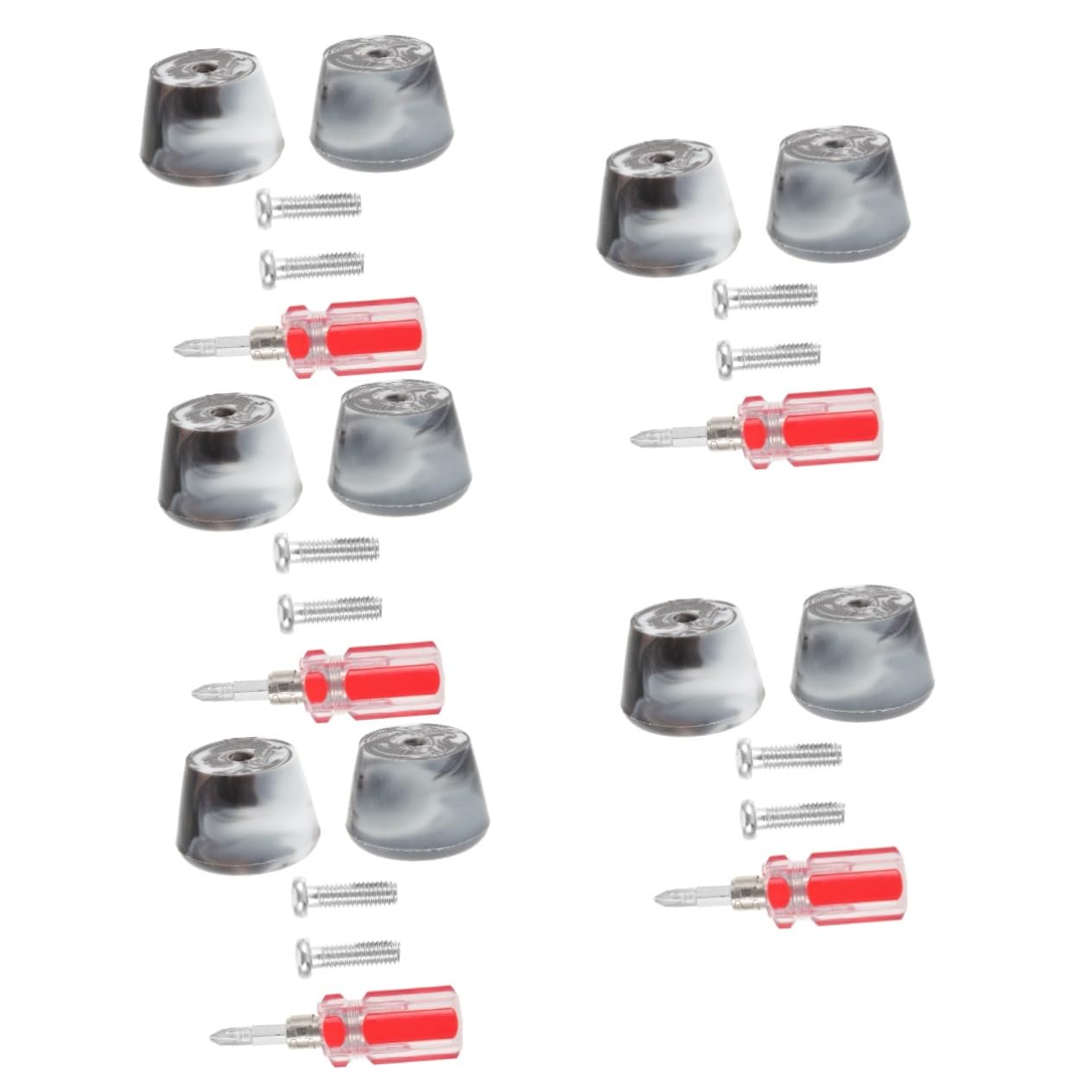HEMOTON Les Plaquettes de Frein Accessoires de Patinage à Rouleaux Bouchons de Patinage à roulettes Bouchons de Frein de Patin à roulettes Bouchons d'orteil de Patin à roulettes