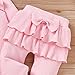 Aalizzwell Preemie Newborn Infant Baby Girls Clothes Ribbed Bodysuit Pants Set Fall Winter Outfits (Light Pink, Newborn)