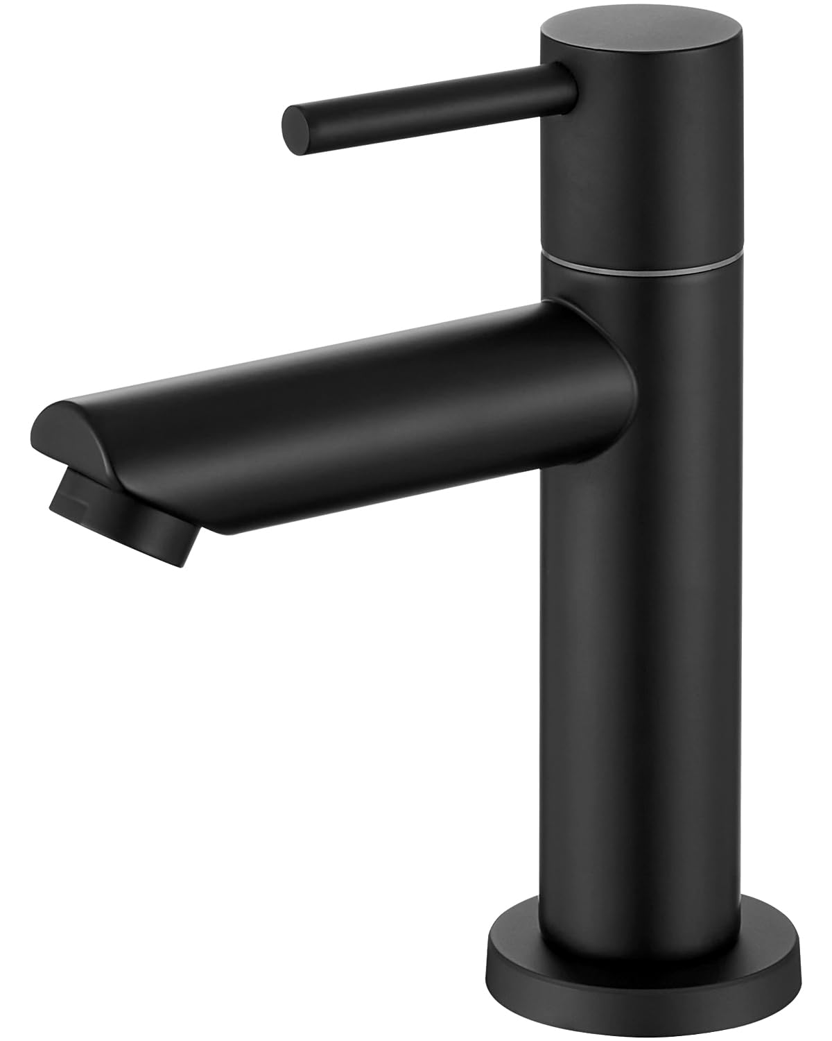 Koudwaterkraan, zwart, voor gastentoilet met uitloop, hoogte 9,34 cm